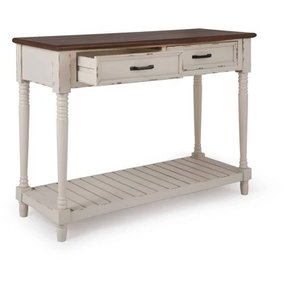 Baker Console Table Antique White - ClickDecor 12 Baker Console Table Antique White - ClickDecor - Image 10