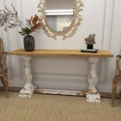 Olivia & May Vintage Wood Console Table White - Olivia & May 17 Olivia & May Vintage Wood Console Table White - Olivia & May -Console Tables Sales unnamed file 3795
