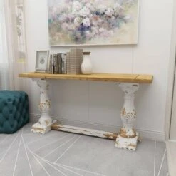 Olivia & May Vintage Wood Console Table White - Olivia & May 19 Olivia & May Vintage Wood Console Table White - Olivia & May -Console Tables Sales unnamed file 3797