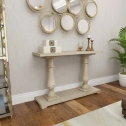 Olivia & May Antique Wood Console Table White - Olivia & May -Console Tables Sales unnamed file 3845