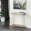Olivia & May Modern Metal Console Table - Olivia & May -Console Tables Sales unnamed file 3896