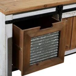 Olivia & May Farmhouse Storage Console Table Brown - Olivia & May -Console Tables Sales unnamed file 3909