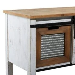 Olivia & May Farmhouse Storage Console Table Brown - Olivia & May -Console Tables Sales unnamed file 3926