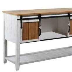 Olivia & May Farmhouse Storage Console Table Brown - Olivia & May -Console Tables Sales unnamed file 3928