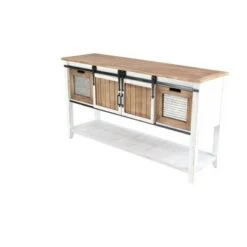 Olivia & May Farmhouse Storage Console Table Brown - Olivia & May -Console Tables Sales unnamed file 3933