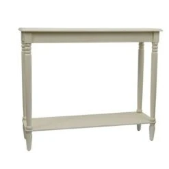 Decor Therapy Simplify Large Console Table Antique White - Décor Therapy