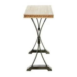 Olivia & May Industrial Wood Console Table Brown - Olivia & May -Console Tables Sales unnamed file 3996