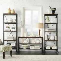 Merida Mixed Media Console Table Black - Inspire Q -Console Tables Sales unnamed file 4006