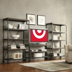 Merida Mixed Media Console Table Black - Inspire Q -Console Tables Sales unnamed file 4007