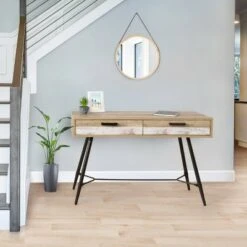 Aurora Entryway Table Beige/White - CorLiving -Console Tables Sales unnamed file 4014