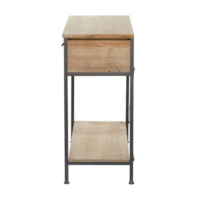 Olivia & May Contemporary Wood Console Table Red - Olivia & May 6 Olivia & May Contemporary Wood Console Table Red - Olivia & May - Image 4