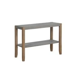 40" Davenport Faux Concrete and Wood Console Table Light Amber - Alaterre Furniture -Console Tables Sales unnamed file 4054