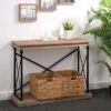 French Vintage Antiqued Finish Console Table Brown - Glitzhome -Console Tables Sales unnamed file 4081