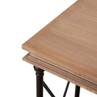 French Vintage Antiqued Finish Console Table Brown - Glitzhome 6 French Vintage Antiqued Finish Console Table Brown - Glitzhome - Image 4