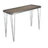 Olivia & May Modern Wood and Iron Chevron Console Table Brown - Olivia & May -Console Tables Sales unnamed file 4098