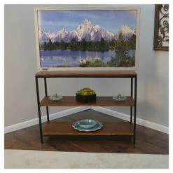 Carolina Cottage Finley Console/TV Stand - Chestnut/Black - Carolina Chair and Table -Console Tables Sales unnamed file 4127