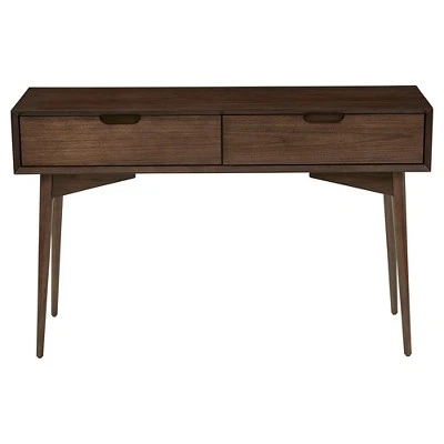 Copenhagen Console Table Walnut - OSP Home Furnishings 3 Copenhagen Console Table Walnut - OSP Home Furnishings