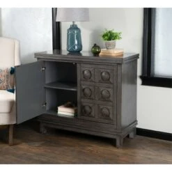 Epinay Carved Cabinet Gray - Powell Company -Console Tables Sales unnamed file 4155
