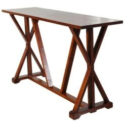 Presley Wooden Console Table Brown - StyleCraft