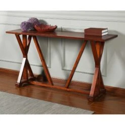 Presley Wooden Console Table Brown - StyleCraft -Console Tables Sales unnamed file 4160