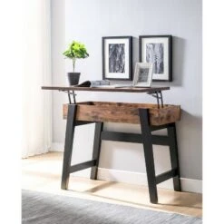 Pasco Lift Top Console Table Distressed Brown - miBasics -Console Tables Sales unnamed file 4259