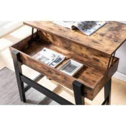 Pasco Lift Top Console Table Distressed Brown - miBasics -Console Tables Sales unnamed file 4260