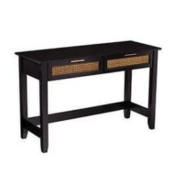 Holly & Martin Chekshire Storage Console Black/Natural - Holly & Martin