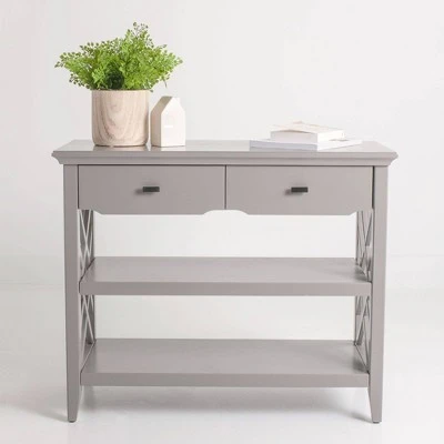 Lane 2 Drawer Console Table - East at Main White 3 Lane 2 Drawer Console Table - East at Main White