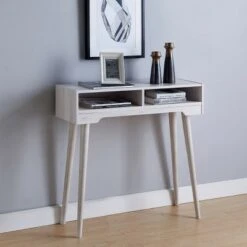 Carex Console Table White Oak - miBasics