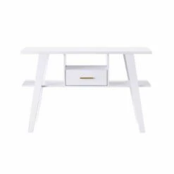 Ossy 4 Shelf Console Table with 1 Drawer White - miBasics -Console Tables Sales unnamed file 4383