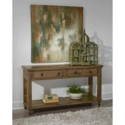 Bennet 2 Drawer Console Table Natural Brown - Treasure Trove Accents -Console Tables Sales unnamed file 4410