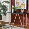 Karianne Metal Base Sofa Table Black/Gold - Inspire Q -Console Tables Sales unnamed file 4422