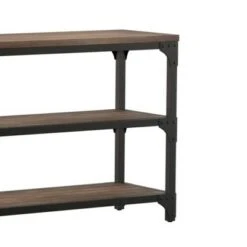 Industrial Style Metal Frame Console Table with 2 Shelves Gray/Brown - Benzara 8 Industrial Style Metal Frame Console Table with 2 Shelves Gray/Brown - Benzara -Console Tables Sales unnamed file 4438