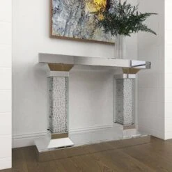 Olivia & May Glam Wood Console Table Clear - Olivia & May -Console Tables Sales unnamed file 4448
