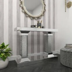 Olivia & May Glam Wood Console Table Clear - Olivia & May -Console Tables Sales unnamed file 4449