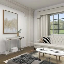 Olivia & May Glam Wood Console Table Clear - Olivia & May -Console Tables Sales unnamed file 4452