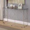 Relm Glass Top Sofa Table Chrome - miBasics 1 Relm Glass Top Sofa Table Chrome - miBasics -Console Tables Sales unnamed file 4476