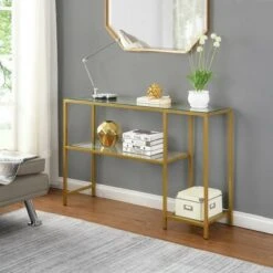 Carolina Chair & Table Rayna Console Table with Shelves Gold - Carolina Chair & Table -Console Tables Sales unnamed file 4512