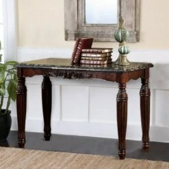 Traditional Style Sofa Table Espresso - Benzara -Console Tables Sales unnamed file 4520