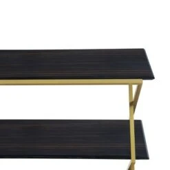 Westlake 3 Tier Console Table Dark Brown/Gold - Armen Living -Console Tables Sales unnamed file 4523
