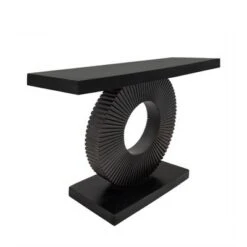 51" Console Table on a Ring Stand Black - Sagebrook Home