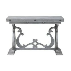 Gramercy Flip Top Console Gray - Treasure Trove Accents
