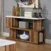 Chetwood Open Shelf Sofa Table White - miBasics