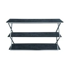 Westlake 3 Tier Console Table Black - Armen Living