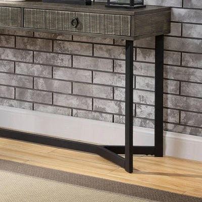 Craddock 2 Drawer Sofa Table Dark Oak - miBasics 5 Craddock 2 Drawer Sofa Table Dark Oak - miBasics - Image 3