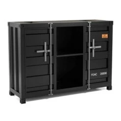 Murka 2 Open Shelf Console Table - miBasics Gunmetal Powder Coating -Console Tables Sales unnamed file 4773