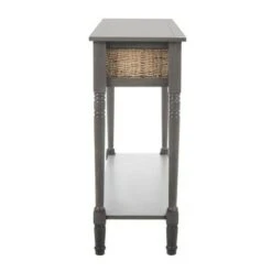 Caguas Console Table with Baskets Gray - Safavieh