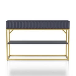 Cilker 2 Drawers Sofa Table - miBasics Antique Blue/gold -Console Tables Sales unnamed file 4838