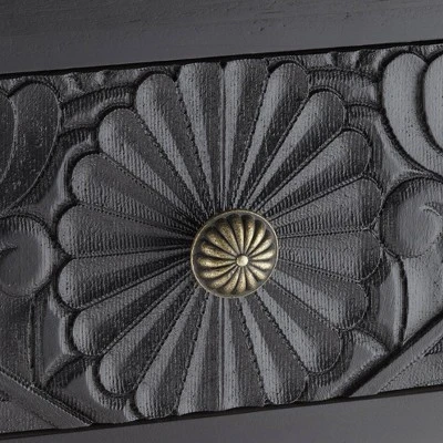 55 Downing Street Country Cottage Wood Console Table 31 1/2" x 13 3/4" with Drawer Black for Living Room Bedroom Bedside Entryway 4 55 Downing Street Country Cottage Wood Console Table 31 1/2" x 13 3/4" with Drawer Black for Living Room Bedroom Bedside Entryway - Image 2