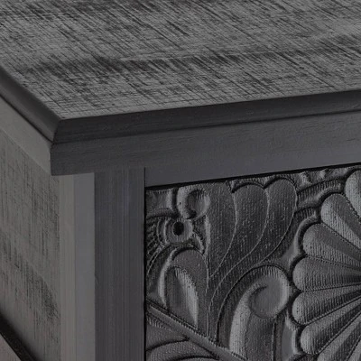 55 Downing Street Country Cottage Wood Console Table 31 1/2" x 13 3/4" with Drawer Black for Living Room Bedroom Bedside Entryway 5 55 Downing Street Country Cottage Wood Console Table 31 1/2" x 13 3/4" with Drawer Black for Living Room Bedroom Bedside Entryway - Image 3